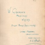 Rękopis karty tytułowej "Xięgi poezji idyllicznej", zbiory Muzeum Literatury