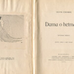Duma o hetmanie, 1909, wyd. 3. z marką ochronną według rysunku Edwarda Okunia; egz. z księgozbioru Julinaa Tuwima z numerem 2692 i inicjałami pisarza: SŻ